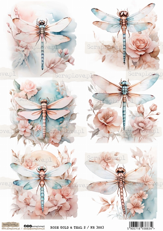 rose gold &amp; teal 2 : nr 3883.jpg