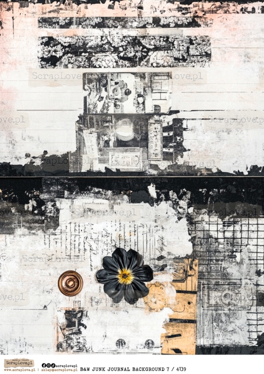 b&amp;w junk journal back 7 : 4139-1.jpg