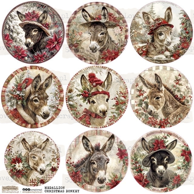 Medallion Christmas Donkey 1-1 Średni.jpeg