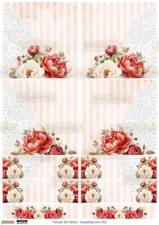 Antique red roses exploding box - 4932-1.jpg