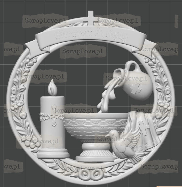 CHRZEST SCRAPLOVE RAMKA CHRZEST 3D.png