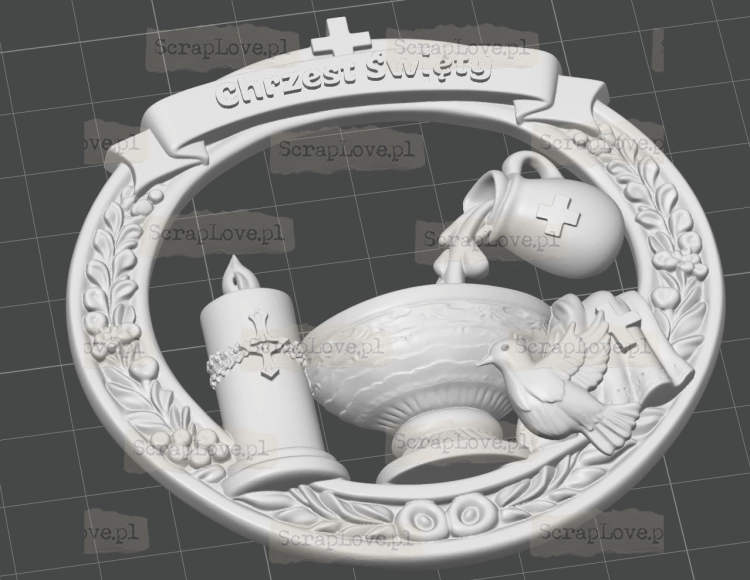 SCRAPLOVE RAMKA CHRZEST 3D.png